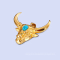 Fashion Retro Bull Head Joya Patny Jewelry Joya Posting Joya de acero inoxidable Accesorios